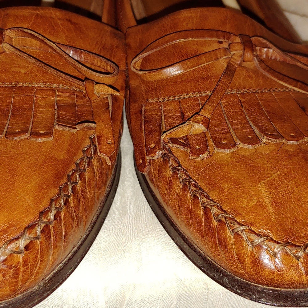 Men's Shoes Cole Haan. Hand made in Italy, all leather, brown loafers sz 10.5